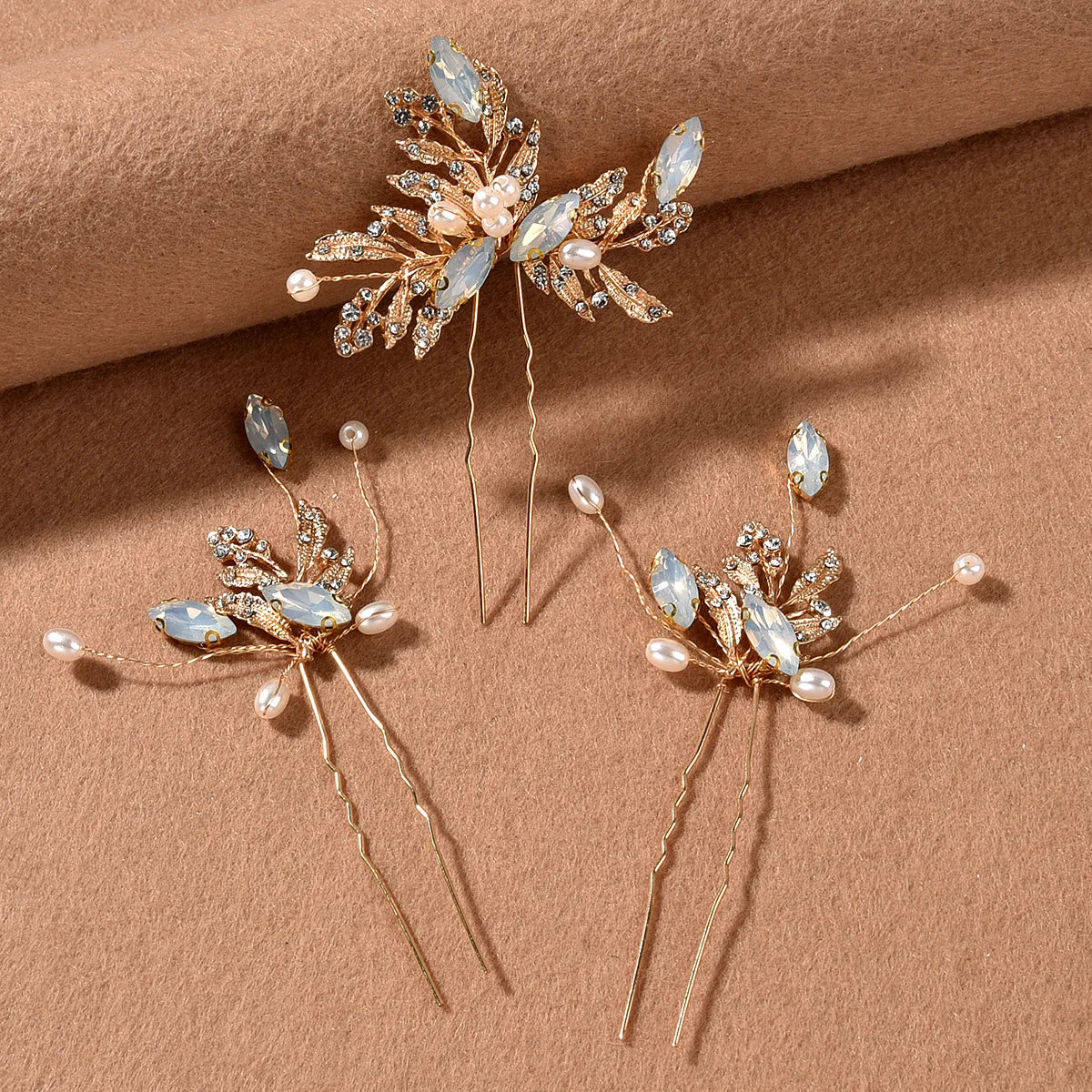 Peigne Perles Fleur