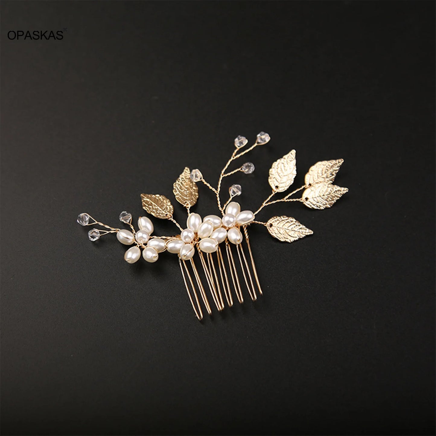 Peigne Perles Fleur
