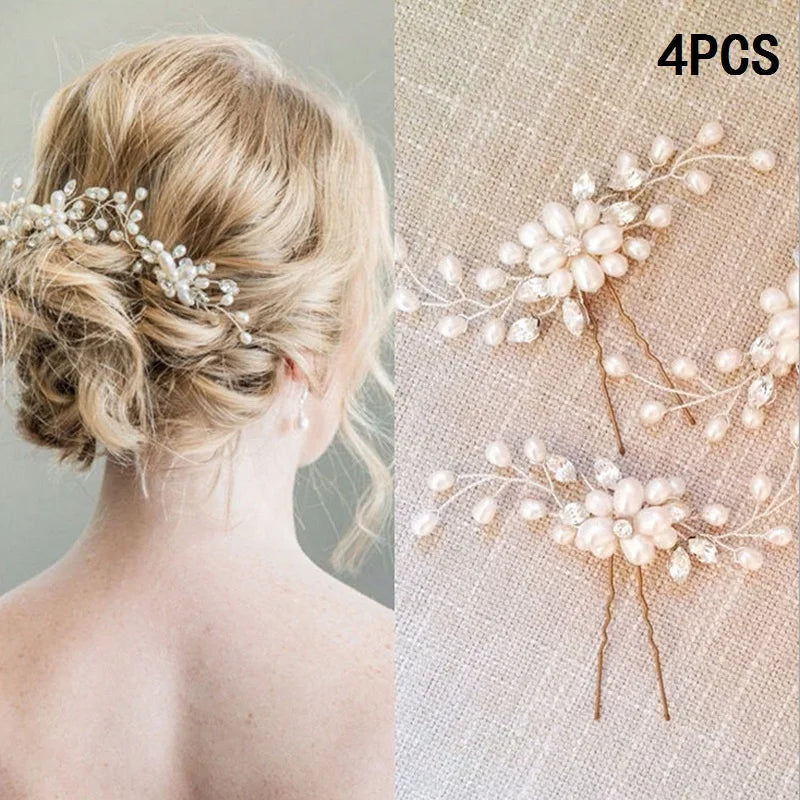 Peigne Perles Fleur