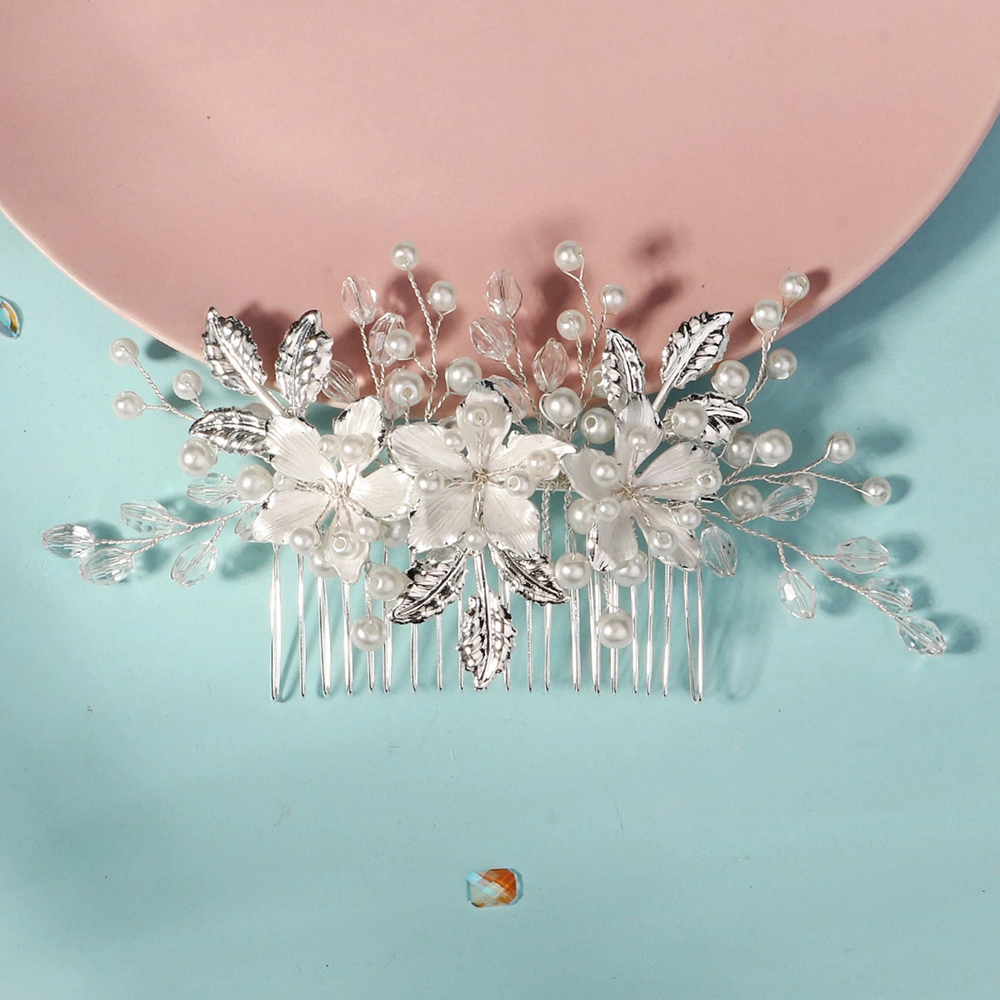 Peigne Cristal Perles