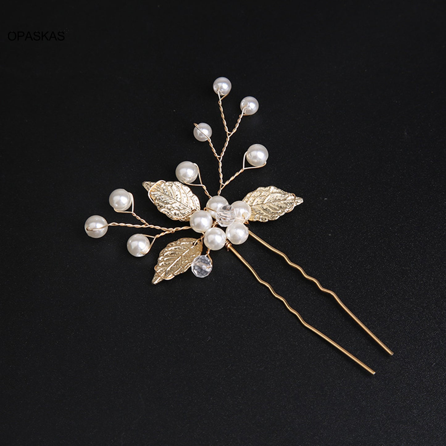 Peigne Perles Fleur
