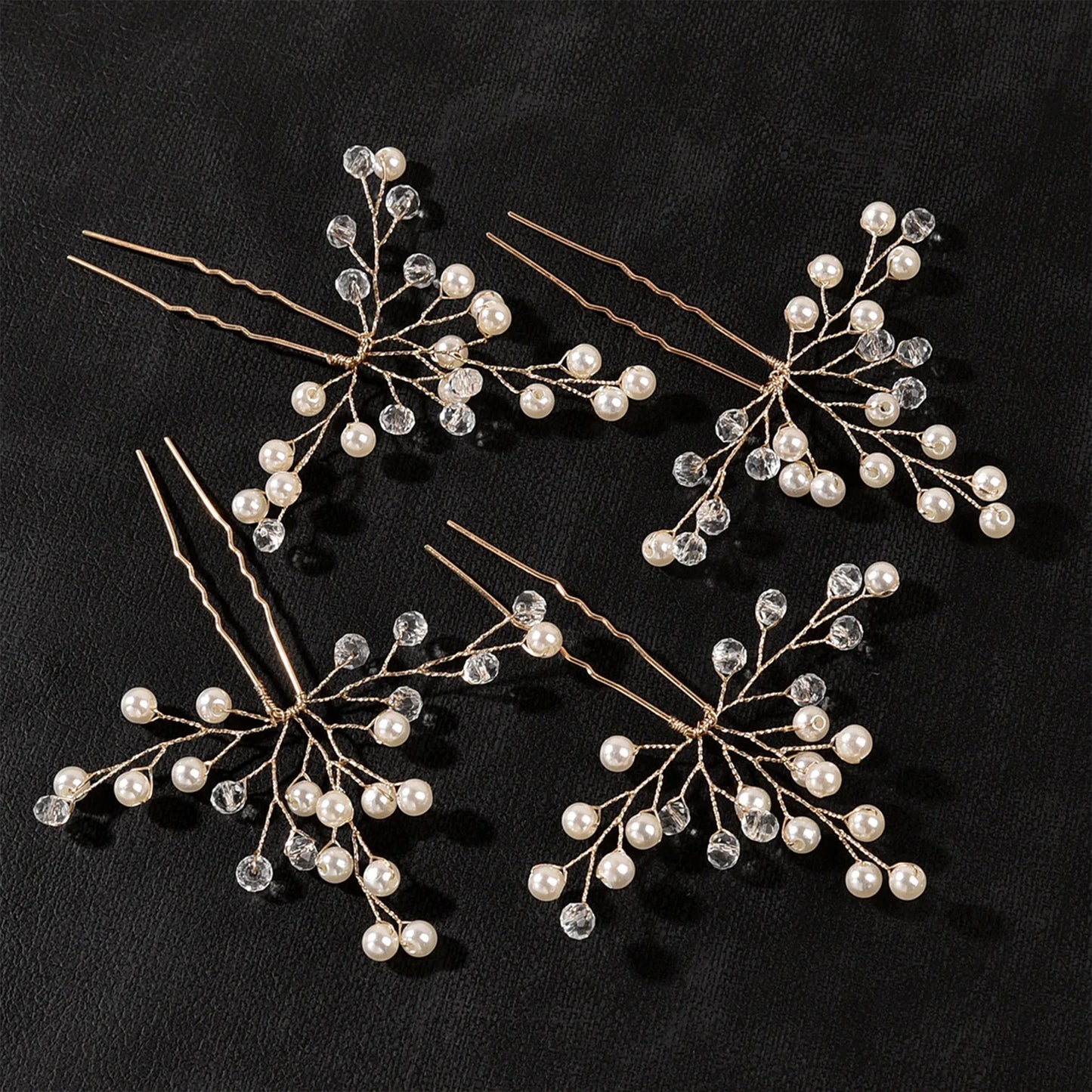 Peigne Perles Fleur