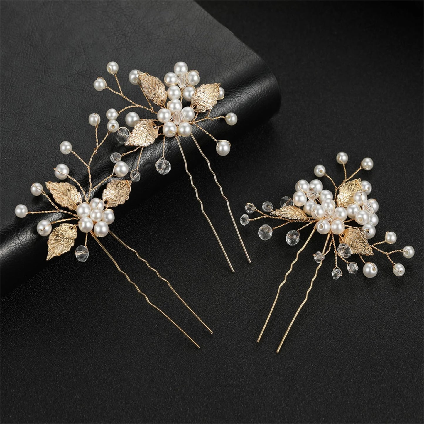 Peigne Perles Fleur