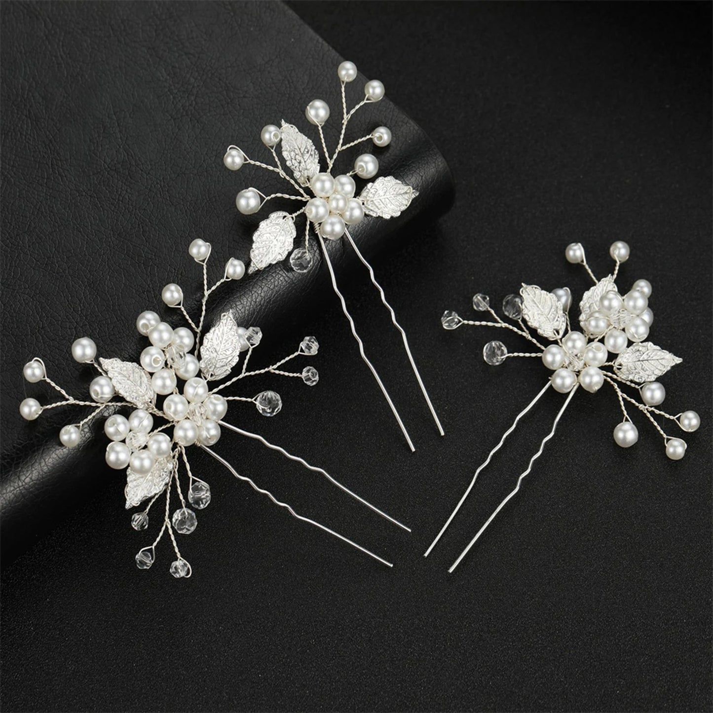 Peigne Perles Fleur