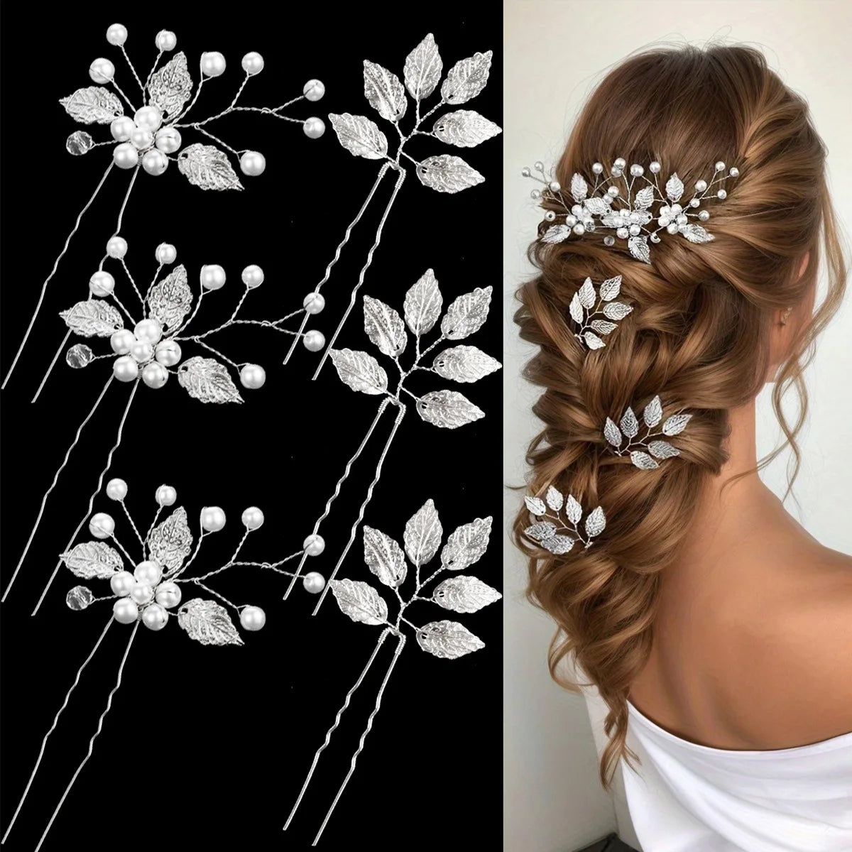 Peigne Perles Fleur