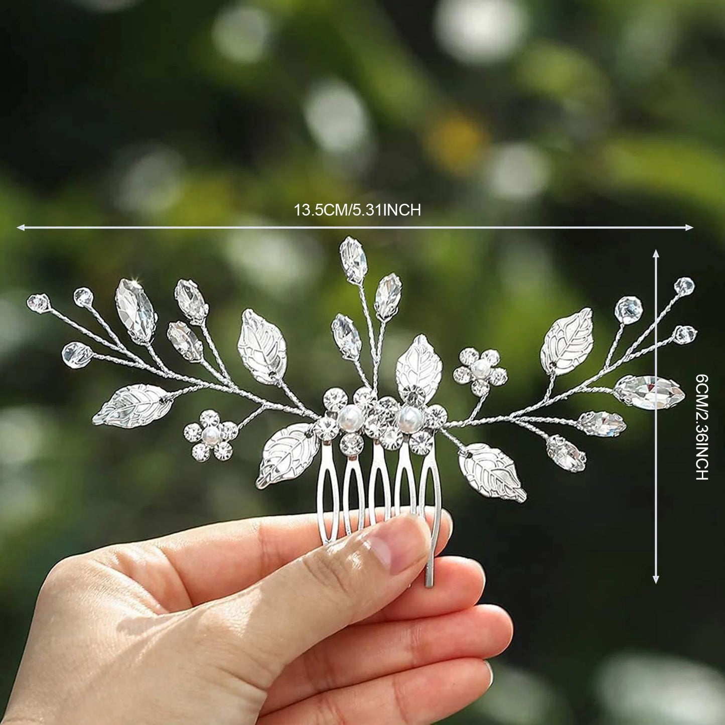 Peigne Cristal Perles