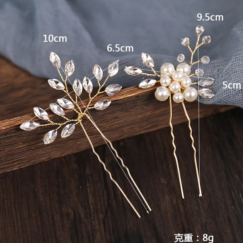 Peigne Perles Fleur