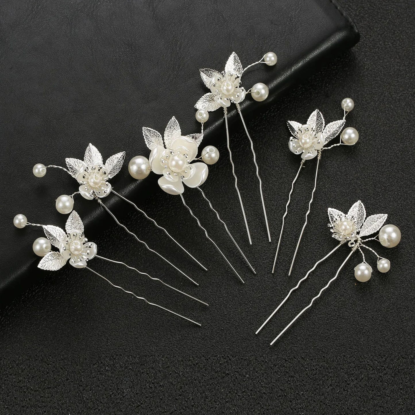 Peigne Perles Fleur