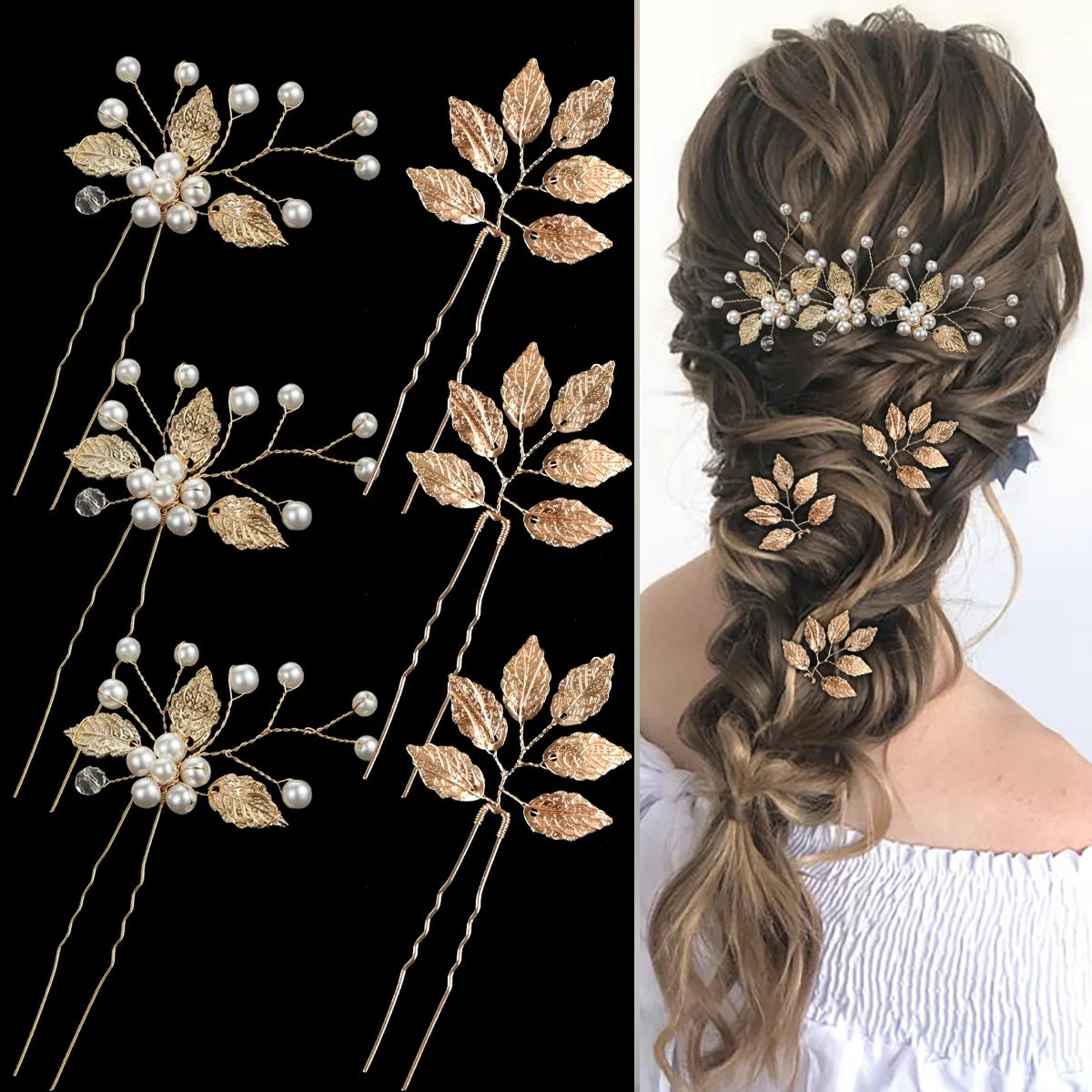 Peigne Perles Fleur