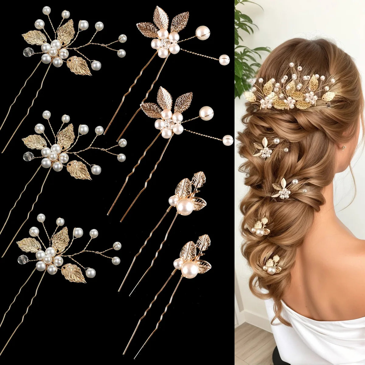 Peigne Perles Fleur