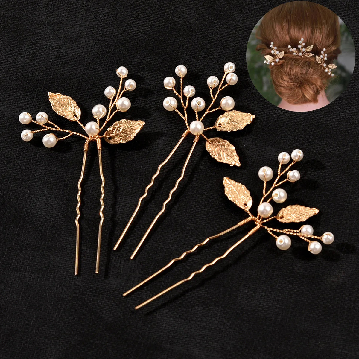 Peigne Perles Fleur